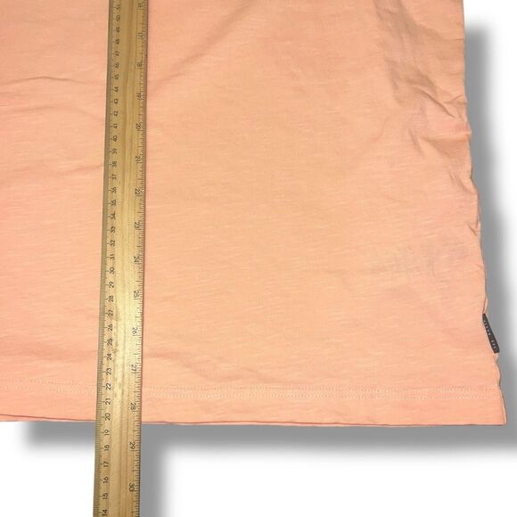 Ted Baker Mens Cotton Polo Shirt 6 XL Orange Peach Short Sleeve - Picture 8 of 9